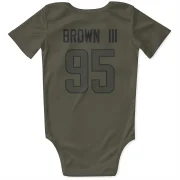 Bobby Brown III Los Angeles Rams  Infant & Newborn Bodysuit  - Olive