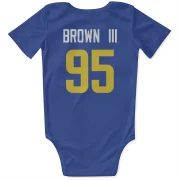 Bobby Brown III Los Angeles Rams  Infant & Newborn Bodysuit  - Royal