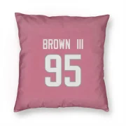 Bobby Brown III Los Angeles Rams  Pillow Cover (18 X 18) - Pink