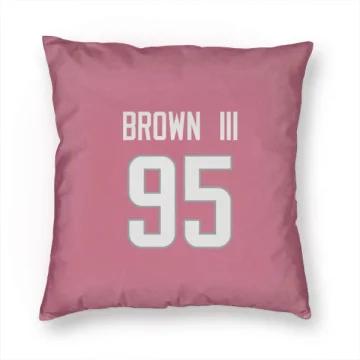 Bobby Brown III Los Angeles Rams  Pillow Cover (18 X 18) - Pink