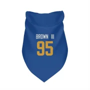 Bobby Brown III Los Angeles Rams   Royal  Dog & Cat Pet Bandana - Gold