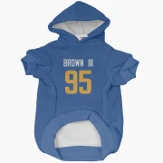 Bobby Brown III Los Angeles Rams   Royal  Dog & Cat Pet Hoodie - Gold