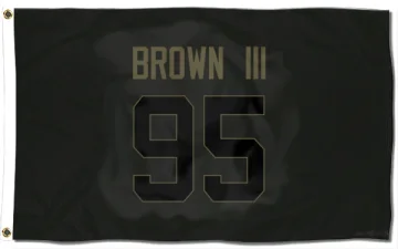 Bobby Brown III Los Angeles Rams  Service Flag (3 X 5) - Black