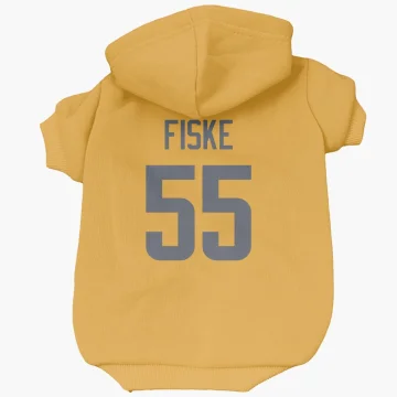 Braden Fiske Los Angeles Rams  Dog & Cat Pet Hoodie - Gold