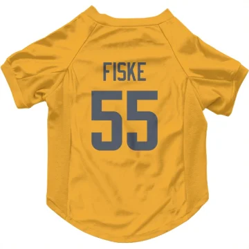 Braden Fiske Los Angeles Rams  Dog & Cat Pet Jersey - Gold