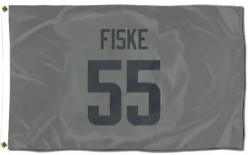 Braden Fiske Los Angeles Rams  Flag (3 X 5) - Gray