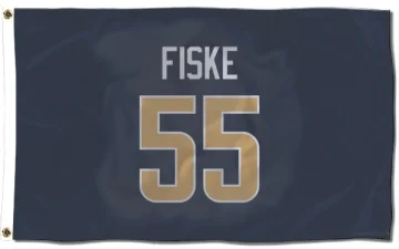 Braden Fiske Los Angeles Rams  Flag (3 X 5) - Navy