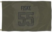 Braden Fiske Los Angeles Rams  Flag (3 X 5) - Olive