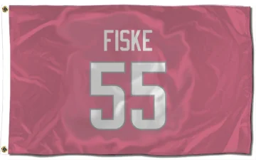 Braden Fiske Los Angeles Rams  Flag (3 X 5) - Pink