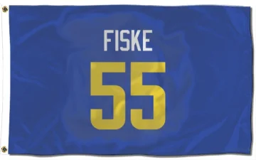 Braden Fiske Los Angeles Rams  Flag (3 X 5) - Royal