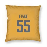 Braden Fiske Los Angeles Rams  Pillow Cover (18 X 18) - Gold