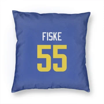 Braden Fiske Los Angeles Rams  Pillow Cover (18 X 18) - Royal