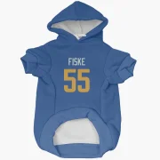 Braden Fiske Los Angeles Rams   Royal  Dog & Cat Pet Hoodie - Gold