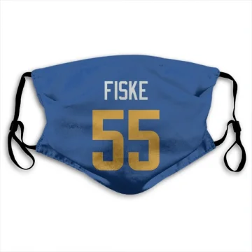 Braden Fiske Los Angeles Rams   Royal  Face Mask - Gold