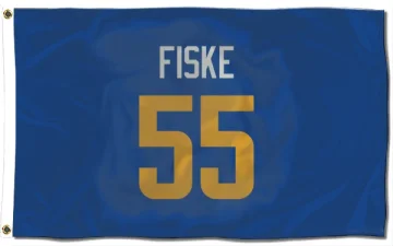 Braden Fiske Los Angeles Rams   Royal  Flag (3 X 5) - Gold