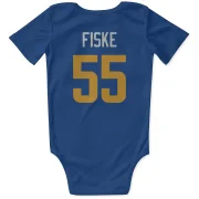 Braden Fiske Los Angeles Rams   Royal  Infant & Newborn Bodysuit - Gold