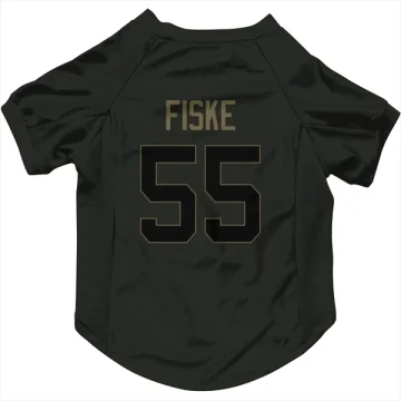 Braden Fiske Los Angeles Rams  Service Dog & Cat Pet Jersey - Black