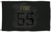 Braden Fiske Los Angeles Rams  Service Flag (3 X 5) - Black