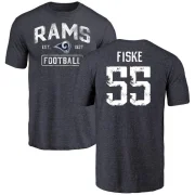 Braden Fiske Men's Los Angeles Rams Distressed T-Shirt - Navy