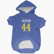 Brennan Jackson Los Angeles Rams  Dog & Cat Pet Hoodie - Royal