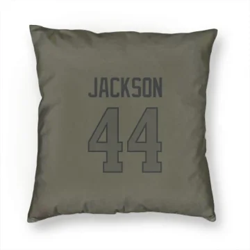 Brennan Jackson Los Angeles Rams  Pillow Cover (18 X 18) - Olive