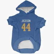 Brennan Jackson Los Angeles Rams   Royal  Dog & Cat Pet Hoodie - Gold