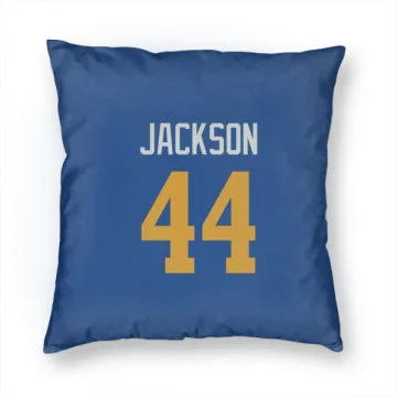 Brennan Jackson Los Angeles Rams   Royal  Pillow Cover (18 X 18) - Gold