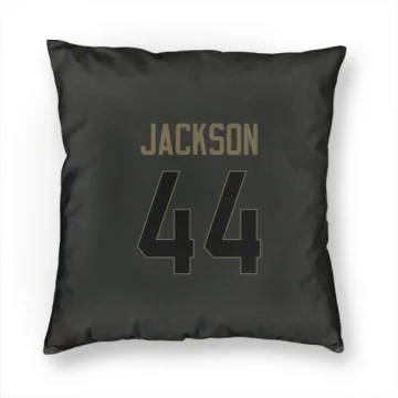 Brennan Jackson Los Angeles Rams  Service Pillow Cover (18 X 18) - Black