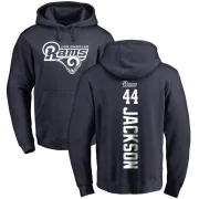 Brennan Jackson Men's Los Angeles Rams Pro Line Backer Pullover Hoodie Navy