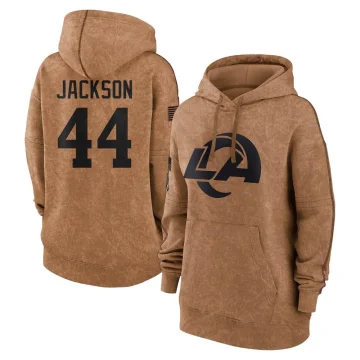 Brennan Jackson Women's Los Angeles Rams 2023 Salute To Service Pullover Hoodie Brown