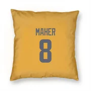 Brett Maher Los Angeles Rams  Pillow Cover (18 X 18) - Gold