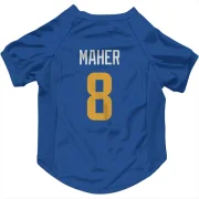 Brett Maher Los Angeles Rams   Royal  Dog & Cat Pet Jersey - Gold