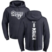 Brett Maher Men's Los Angeles Rams Pro Line Backer Pullover Hoodie Navy