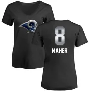 Brett Maher Women's Los Angeles Rams Midnight Mascot T-Shirt - Black