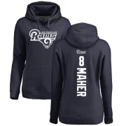 Brett Maher Women's Los Angeles Rams Pro Line Backer Pullover Hoodie Navy