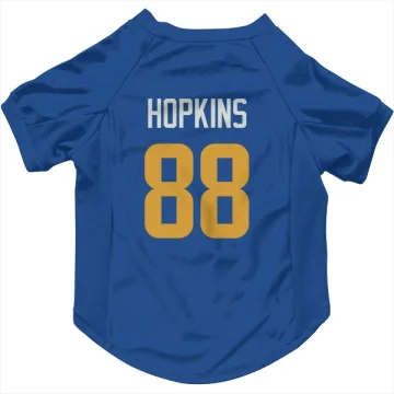 Brycen Hopkins Los Angeles Rams Royal  Dog & Cat Pet Jersey - Gold