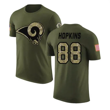 Brycen Hopkins Men's Los Angeles Rams Salute to Service T-Shirt Olive