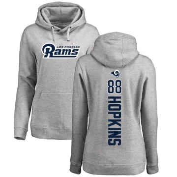 Brycen Hopkins Women's Los Angeles Rams Pro Line Ash Backer Pullover Hoodie