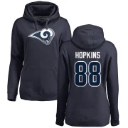 Brycen Hopkins Women's Los Angeles Rams Pro Line Logo Pullover Hoodie Navy