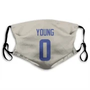 Byron Young Los Angeles Rams   Bone Face Mask