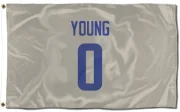 Byron Young Los Angeles Rams   Bone Flag (3 X 5)