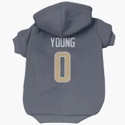 Byron Young Los Angeles Rams  Dog & Cat Pet Hoodie - Navy