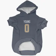 Byron Young Los Angeles Rams  Dog & Cat Pet Hoodie - Navy