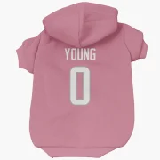 Byron Young Los Angeles Rams  Dog & Cat Pet Hoodie - Pink