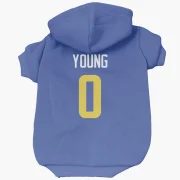 Byron Young Los Angeles Rams  Dog & Cat Pet Hoodie - Royal