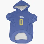 Byron Young Los Angeles Rams  Dog & Cat Pet Hoodie - Royal