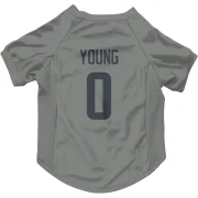 Byron Young Los Angeles Rams  Dog & Cat Pet Jersey - Gray