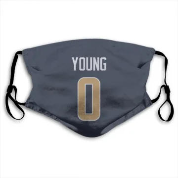 Byron Young Los Angeles Rams  Face Mask - Navy