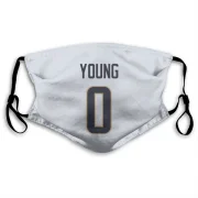 Byron Young Los Angeles Rams  Face Mask - White