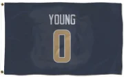 Byron Young Los Angeles Rams  Flag (3 X 5) - Navy